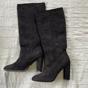 Black heeled SHEIN boots